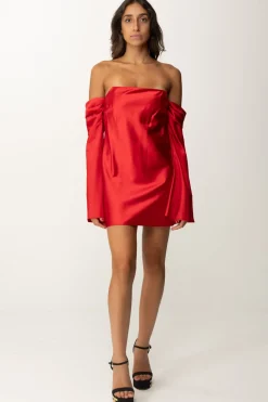 Aniye By Mini Abito In Raso Stretch VeraRED HOT