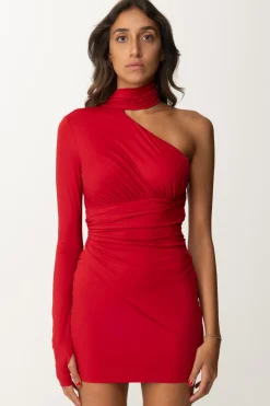 Aniye By Mini Abito Monospalla con Fusciacca JettRED HOT