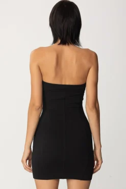 Aniye By Mini Abito Scollo Cuore e BorchieNERO