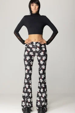 Aniye By Pantaloni a Zampa Stampa Diamond KittyDIAMOND KITTY