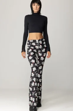 Aniye By Pantaloni a Zampa Stampa Diamond KittyDIAMOND KITTY