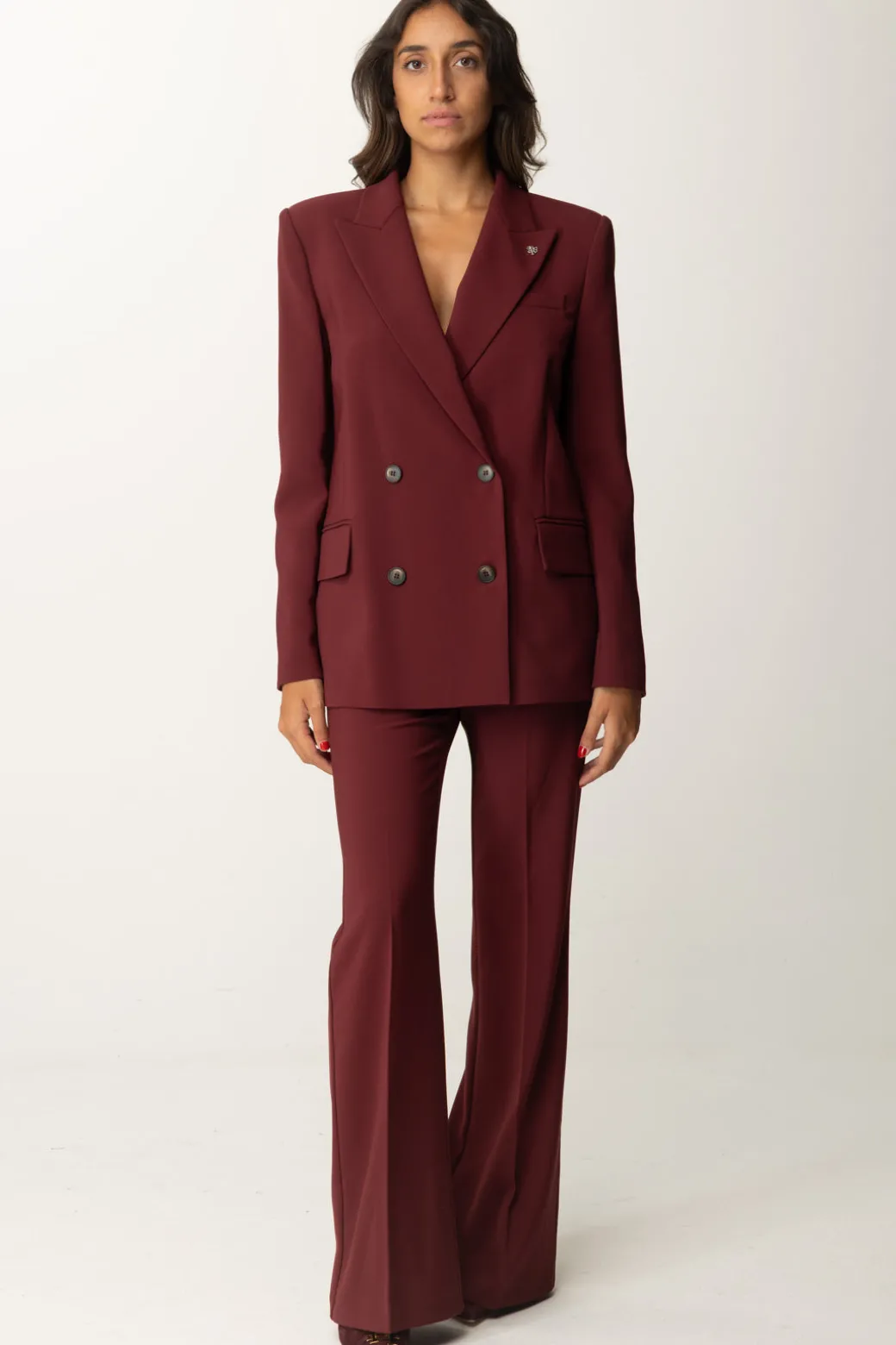 Aniye By Pantaloni Dritti LorenROUGE NOIR