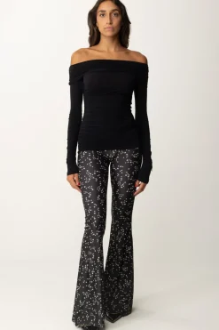 Aniye By Pantaloni In Lycra Flared IceMILK STAR