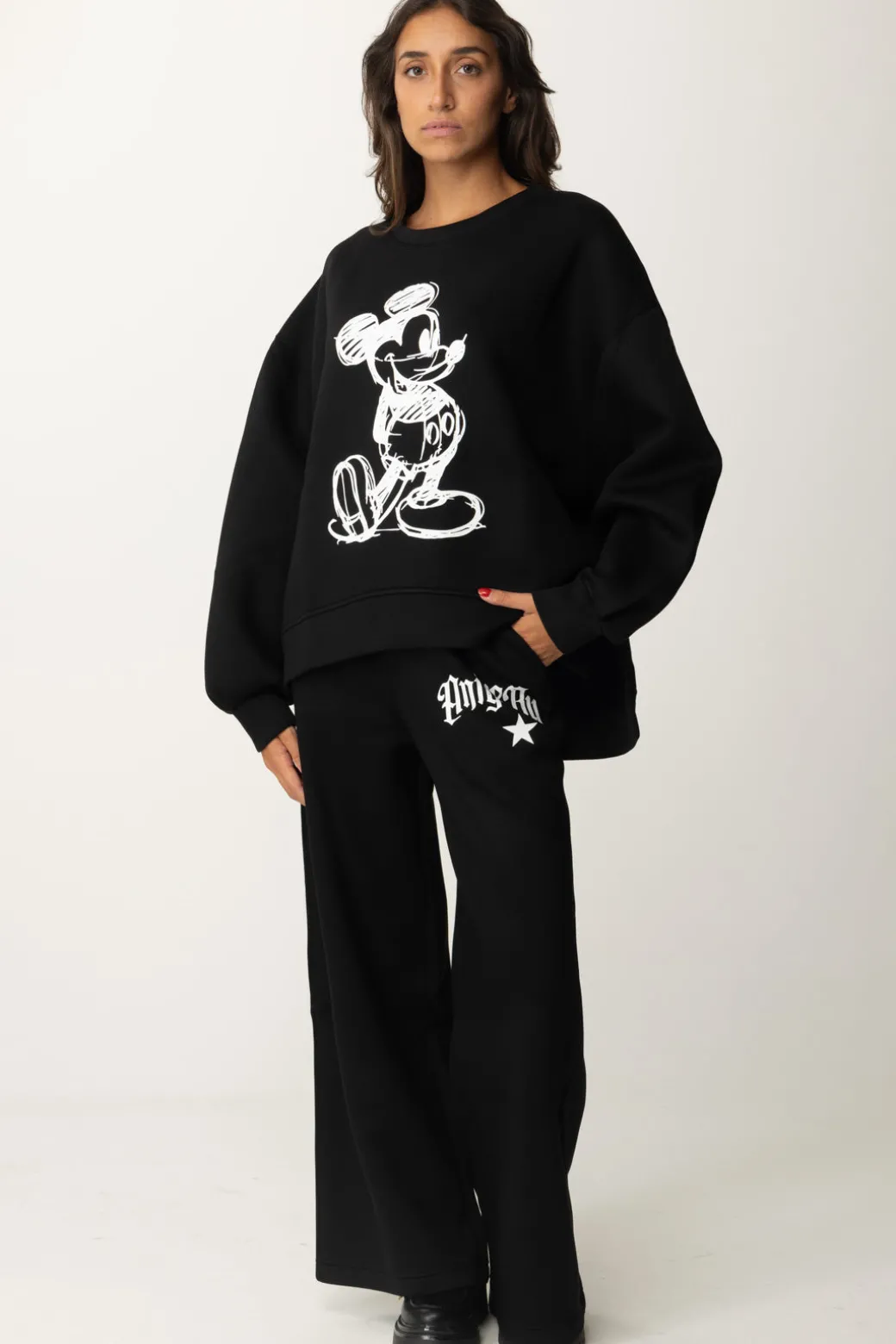 Aniye By Pantaloni Jogging Wide-leg StellaBLACK