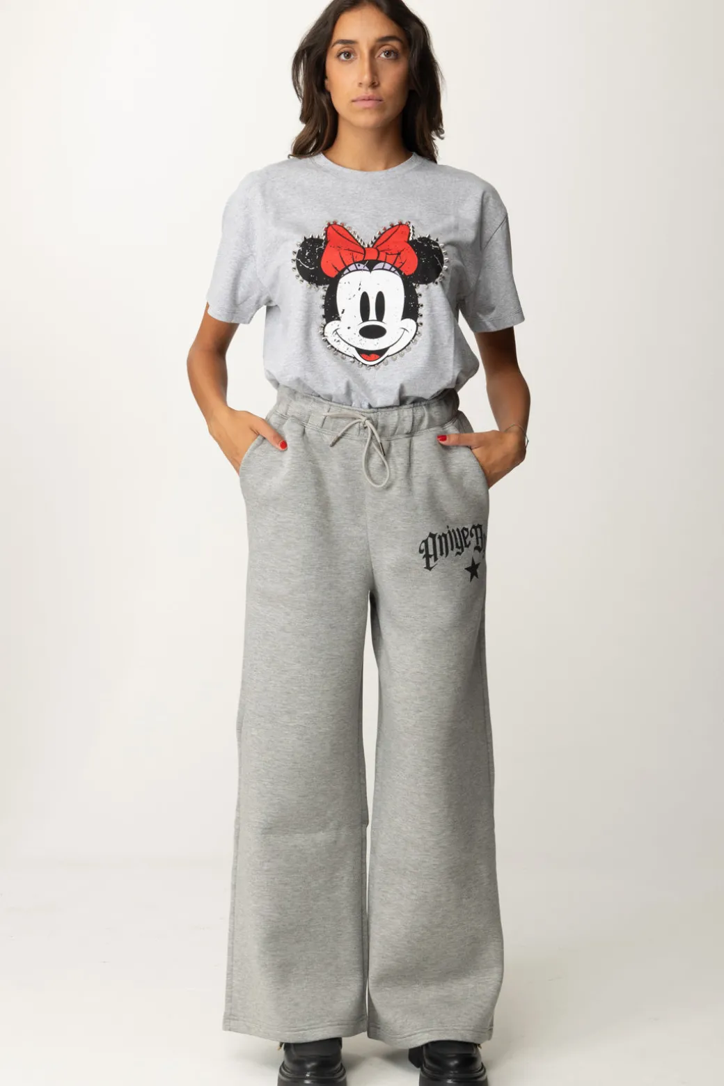 Aniye By Pantaloni Jogging Wide-leg StellaGRAY