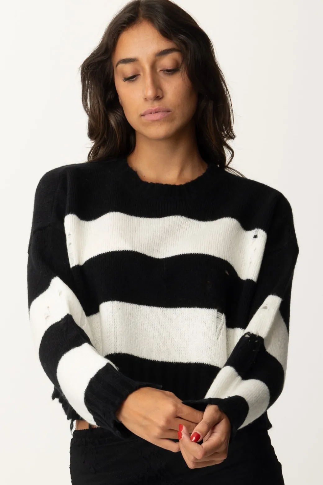 Aniye By Pullover Crop CourtneyBLACK-MILK