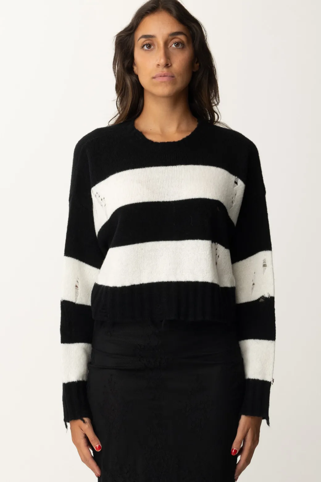 Aniye By Pullover Crop CourtneyBLACK-MILK