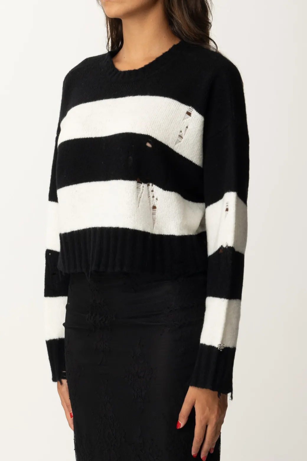 Aniye By Pullover Crop CourtneyBLACK-MILK