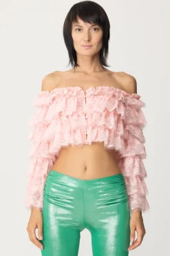 Aniye By Top con Rouches e Spalle ScoperteSOFT ROSE