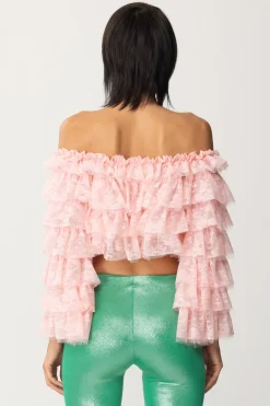 Aniye By Top con Rouches e Spalle ScoperteSOFT ROSE