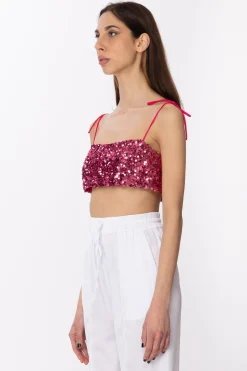 Aniye By Top Corto Full PaillettesFUCHSIA