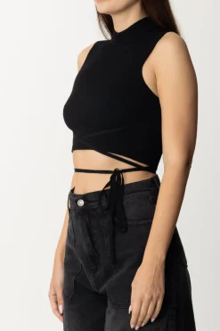 Aniye By Top Crop con Criss-cross JennaBLACK