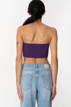 Aniye By Top Kara a Fascia con Applicazioni In TullePURPLE