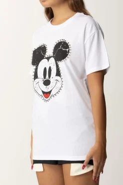 Aniye By T-shirt con Stampa Mickey e BorchieWHITE