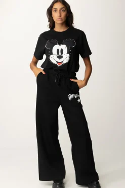 Aniye By T-shirt con Stampa Mickey e BorchieBLACK