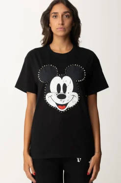 Aniye By T-shirt con Stampa Mickey e BorchieBLACK