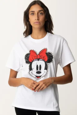 Aniye By T-shirt con Stampa Minnie e BorchieWHITE