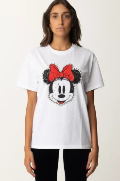 Aniye By T-shirt con Stampa Minnie e BorchieWHITE