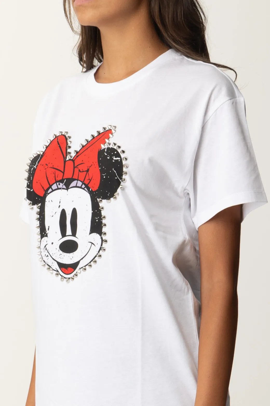 Aniye By T-shirt con Stampa Minnie e BorchieWHITE