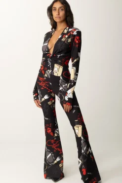 Aniye By Tuta Flared Stampata AstridBLACK MIRROR