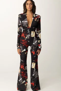 Aniye By Tuta Flared Stampata AstridBLACK MIRROR