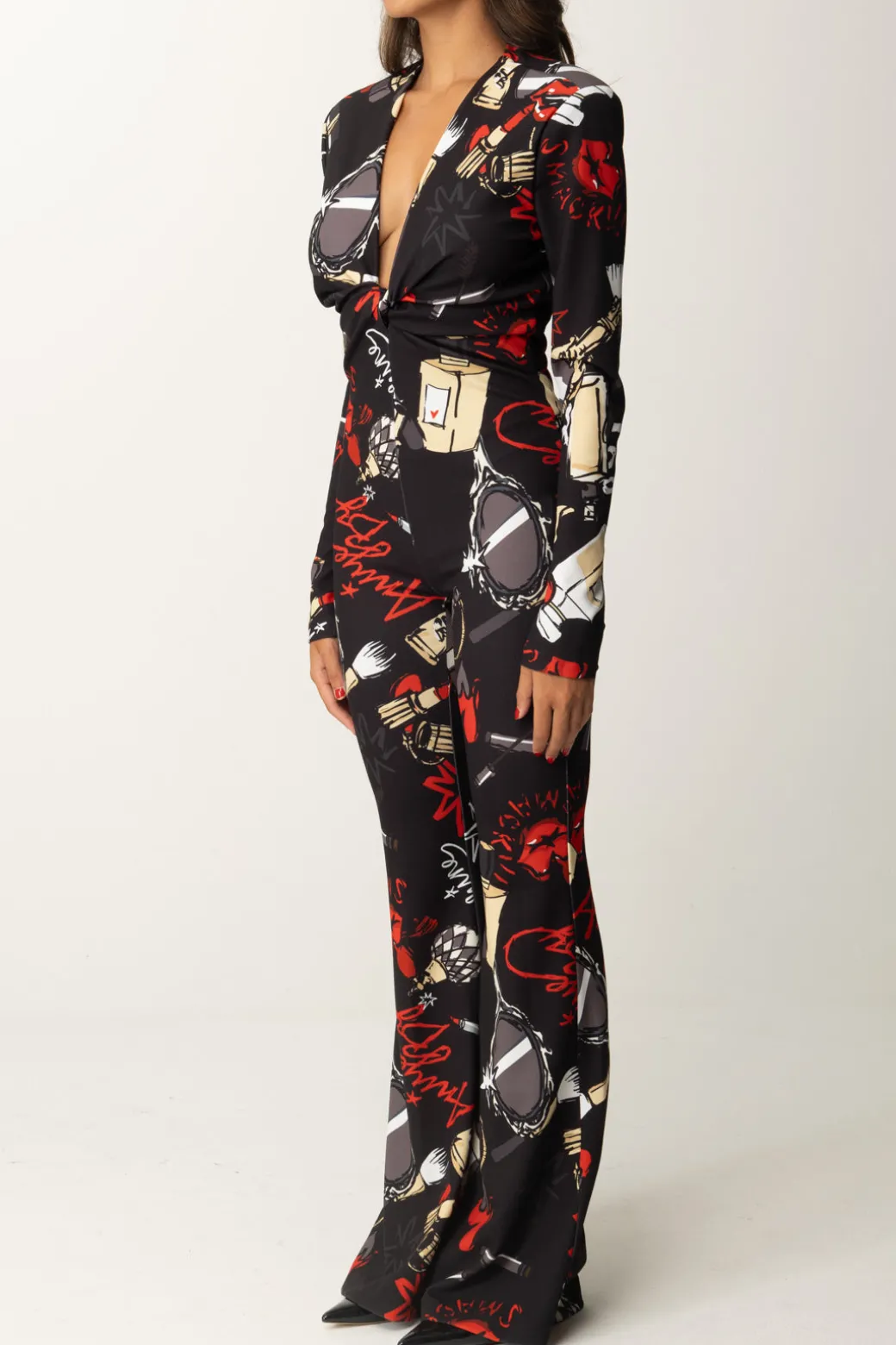 Aniye By Tuta Flared Stampata AstridBLACK MIRROR