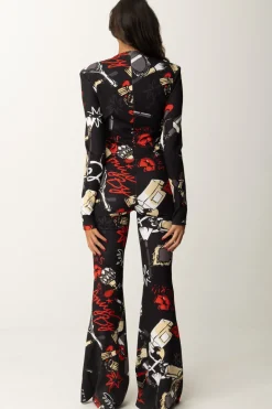 Aniye By Tuta Flared Stampata AstridBLACK MIRROR