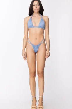 Ardoel Bikini Mini a Costine con Lurex ArcadiaCELESTE