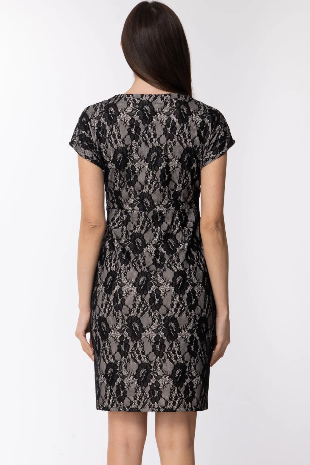 Dixie Dixie: Abito Elegante In Pizzocon Fascia In VitaPANNA