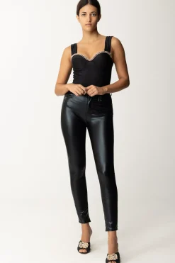 Dramèe Body con Catena In StrassNERO