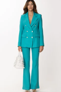 Dramèe Pantaloni a Vita AltaVERDE