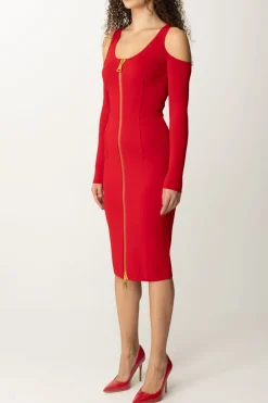 Elisabetta Franchi Abito Midi con ZipRED PASSION