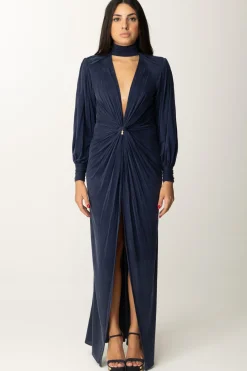 Elisabetta Franchi Abito Red Carpet con NodoNAVY