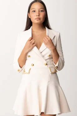 Elisabetta Franchi Abito Robe Manteau con Catena GroumetteBURRO
