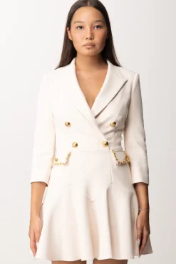 Elisabetta Franchi Abito Robe Manteau con Catena GroumetteBURRO
