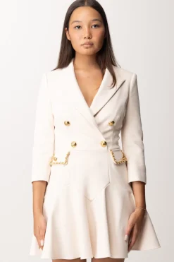 Elisabetta Franchi Abito Robe Manteau con Catena GroumetteBURRO