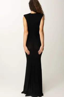 Elisabetta Franchi Abito Red Carpet In Lurex con ReggisenoNERO