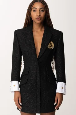 Elisabetta Franchi Abito Giacca In Tweed con PolsiniNERO