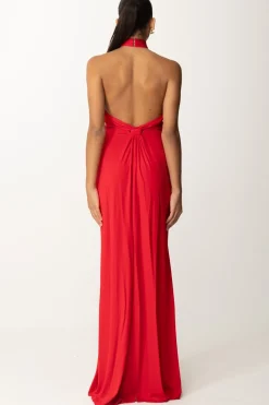 Elisabetta Franchi Abito Red Carpet con Scollo All'americanaRED PASSION