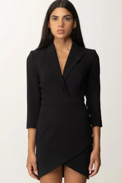 Elisabetta Franchi Abito Robe-manteau con Bottoni Al FiancoNERO