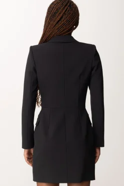 Elisabetta Franchi Abito Robe Manteau con CinturaNERO