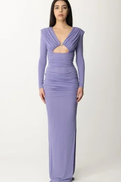 Elisabetta Franchi Abito Red Carpet Drappeggiato con Cut-outIRIS