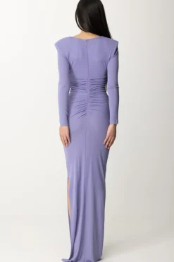 Elisabetta Franchi Abito Red Carpet Drappeggiato con Cut-outIRIS