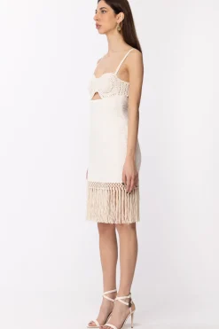 Elisabetta Franchi Abito Crochet con FrangeBURRO