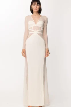 Elisabetta Franchi Abito Red Carpet con Inserti In TulleBURRO