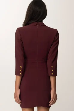 Elisabetta Franchi Abito Robe-manteau con Bottoni Al FiancoROUGE NOIR