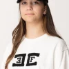 Elisabetta Franchi Bambina Cappello Da Baseball In Lana con LogoNERO