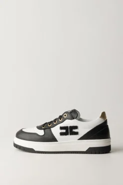 Elisabetta Franchi Bambina Sneaker Bicolore con LogoNER/BIAN/OR