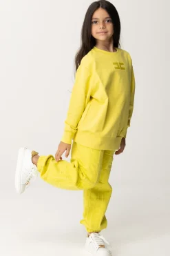 Elisabetta Franchi Bambina Maxi Felpa con Logo In GelCEDAR