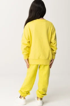 Elisabetta Franchi Bambina Maxi Felpa con Logo In GelCEDAR